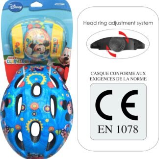 SET CASCO MICKEY+CODERAS + RODILLERAS